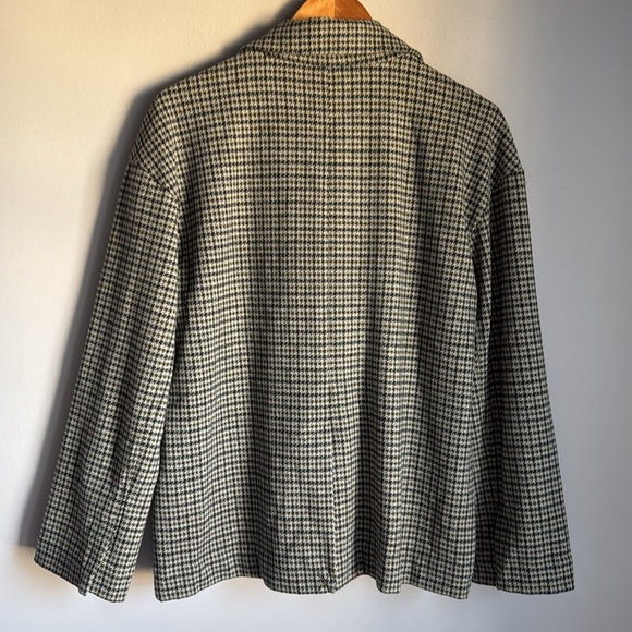 NEW Madewell Oversized Knit Blazer in Houndstooth - Picture 3 of 10